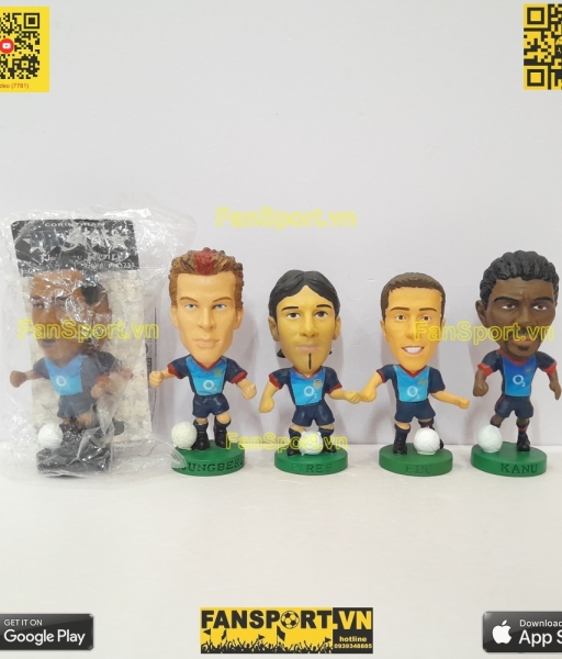 Set 5 tượng Arsenal 2002 Ljungberg Henry Edu Kanu Pires corinthian
