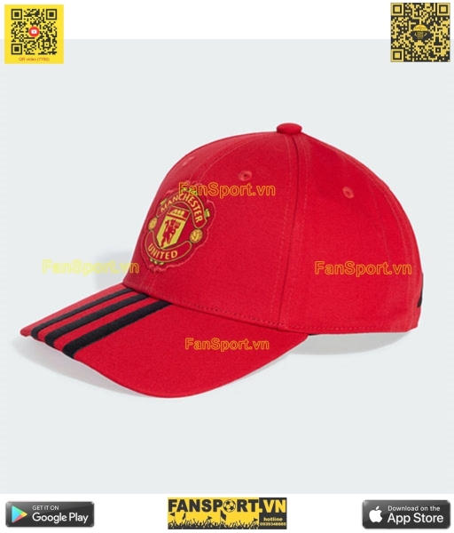 Nón mũ đỏ Manchester United 2025 2026 home red cap Adidas JM3052 OSFM