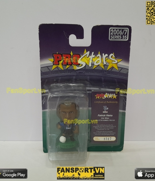 Tượng Patrick Vieira 14 Inter Milan 2006 2007 home corinthian PRO1525