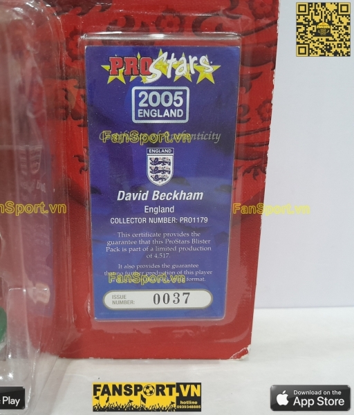 Tượng David Beckham 7 England 2005 2006 2007 home corinthian PRO1179