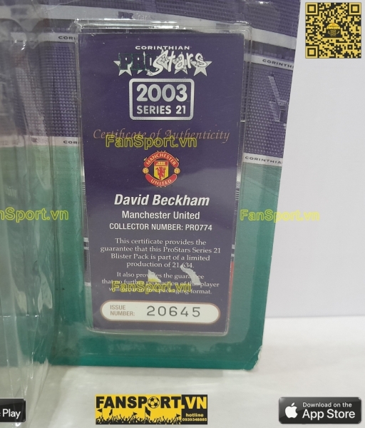 Tượng Beckham 7 Manchester United 2002-2003 home corinthian PRO774