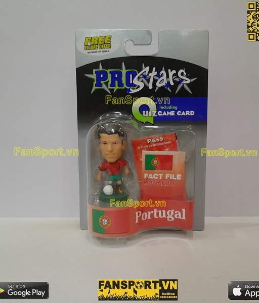Tượng Ronaldo 17 Portugal 2004-2005-2006 home red corinthian PR056 CR7