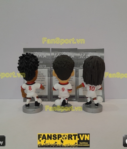 Set 3x tượng Rijkaard Basten Gullit AC Milan 1988-1990 corinthian card