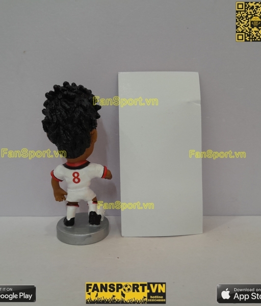 Tượng Frank Rijkaard 8 AC Milan 1988 1989 1990 away corinthian PP936