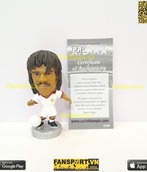 Tượng Ruud Gullit 10 AC Milan 1988 1989 1990 away corinthian PP934