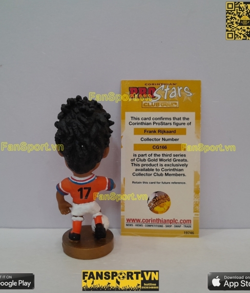 Tượng Frank Rijkaard 17 Netherlands 1991 1992 1993 corinthian CG166