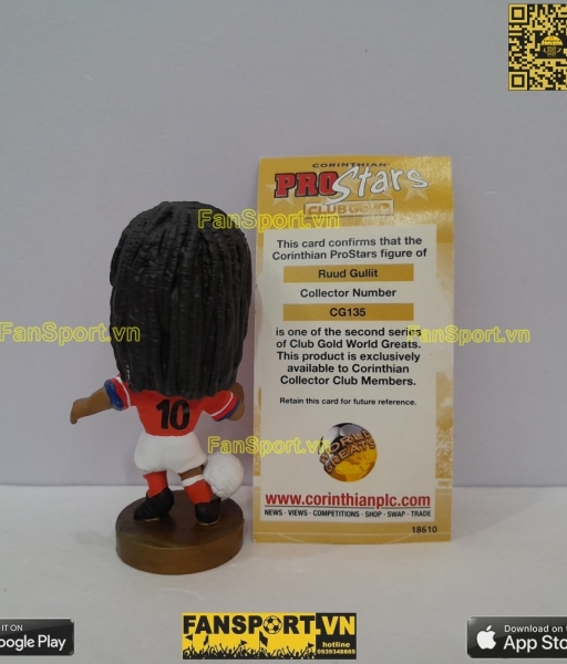 Tượng Ruud Gullit 10 Netherlands 1991 1992 1993 home corinthian CG135
