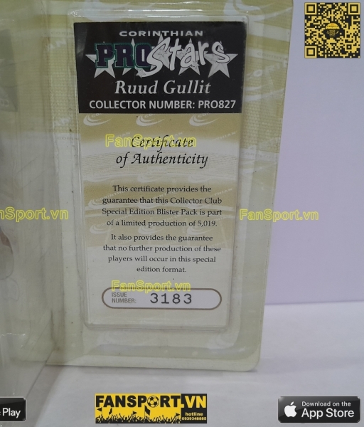 Tượng Ruud Gullit 4 Sampdoria 1994 1995 away corinthian PRO827