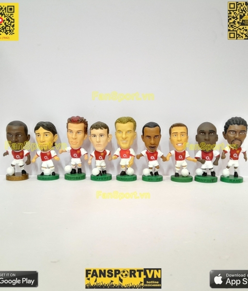 Set 9 tượng cầu thủ Arsenal Premier League 2003 2004 home corinthian