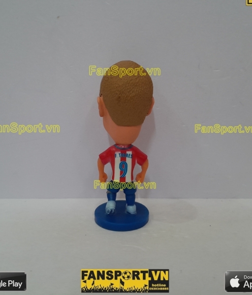 Tượng Fernando Torres 9 Atletico Madrid 2016-2017 home soccerwe