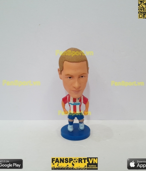 Tượng Fernando Torres 9 Atletico Madrid 2016-2017 home soccerwe