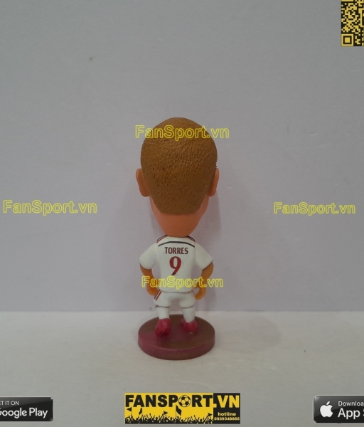 Tượng Fernando Torres 9 AC Milan 2014 2015 away white repaint soccerwe