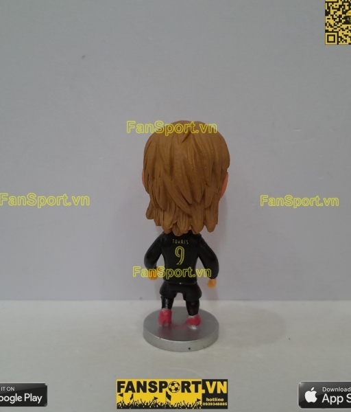 Tượng Fernando Torres 9 AC Milan 2016 2017 away black repaint soccerwe