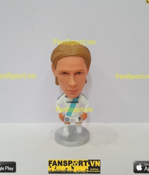 Tượng Fernando Torres 9 Chelsea 2012 2013 away white repaint soccerwe