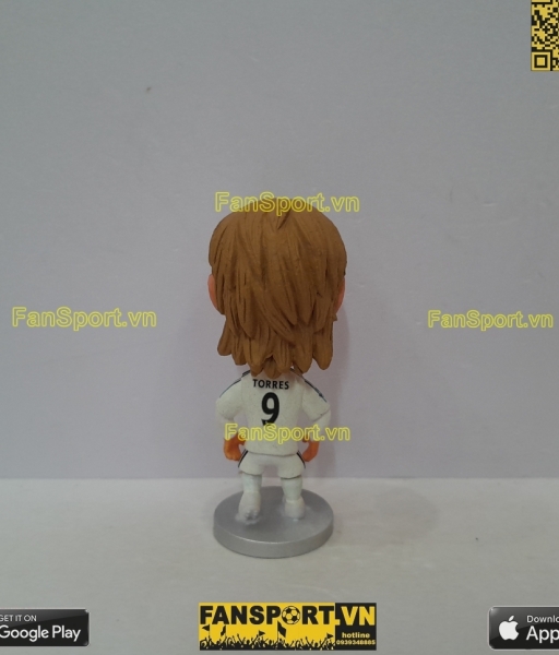 Tượng Fernando Torres 9 Chelsea 2012 2013 away white repaint soccerwe