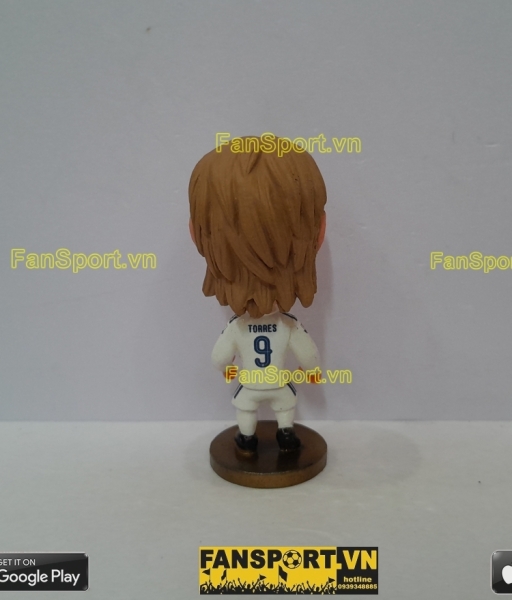 Tượng Fernando Torres 9 Chelsea 2013 2014 away white repaint soccerwe