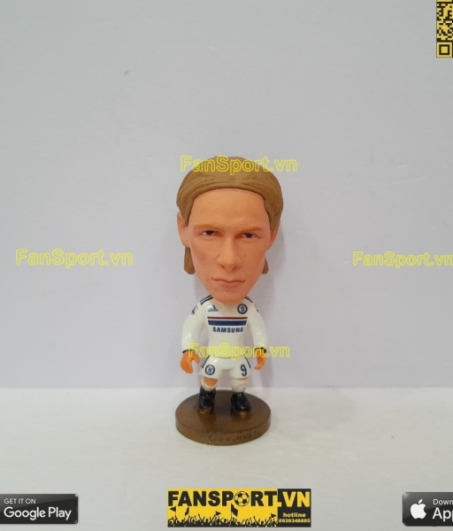 Tượng Fernando Torres 9 Chelsea 2013 2014 away white repaint soccerwe