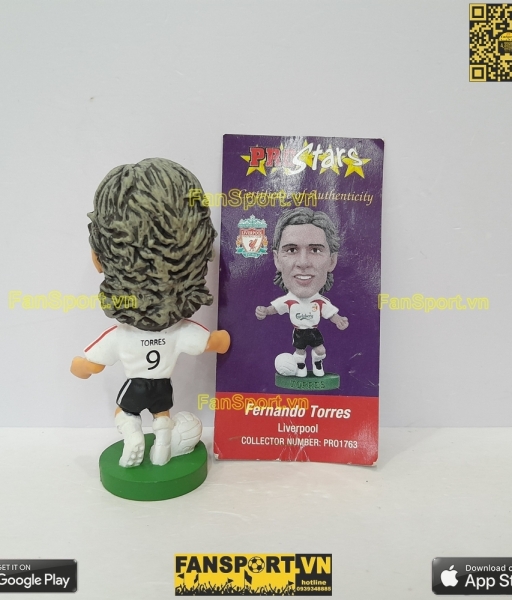 Tượng Torres 9 Liverpool 2007 2008 away white corinthian PRO1763
