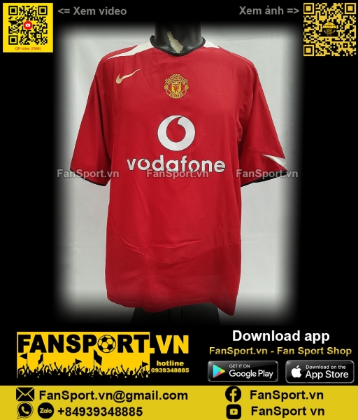 Áo đấu Manchester United 2004-2005-2006 home shirt jersey Nike 118834