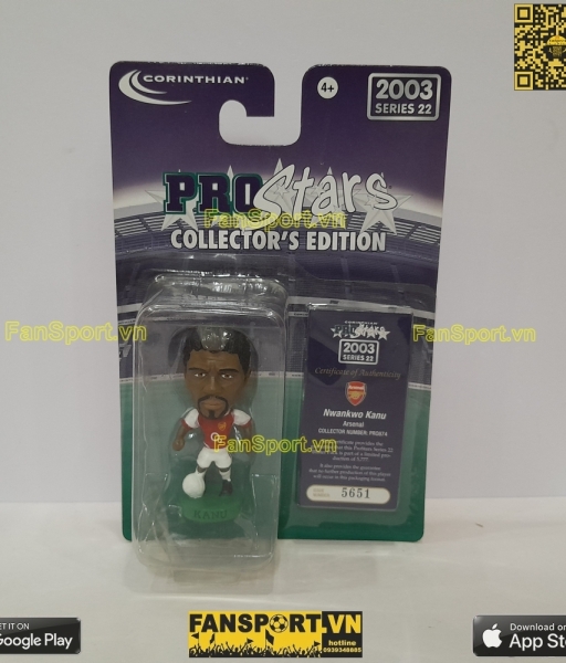 Tượng Nwankwo Kanu 25 Arsenal 2002 2003 2004 home corinthian PRO874
