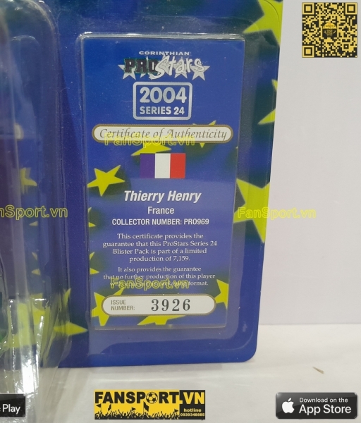 Tượng Thierry Henry 12 France 2002-2003-2004 home corinthian PRO969