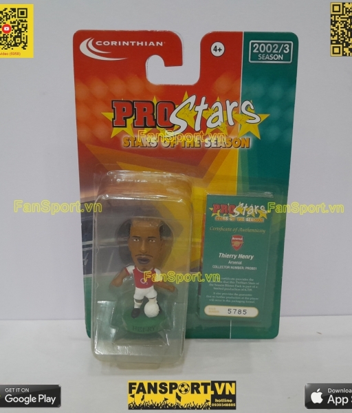 Tượng Thierry Henry 14 Arsenal 2002 2003 2004 home corinthian PRO801