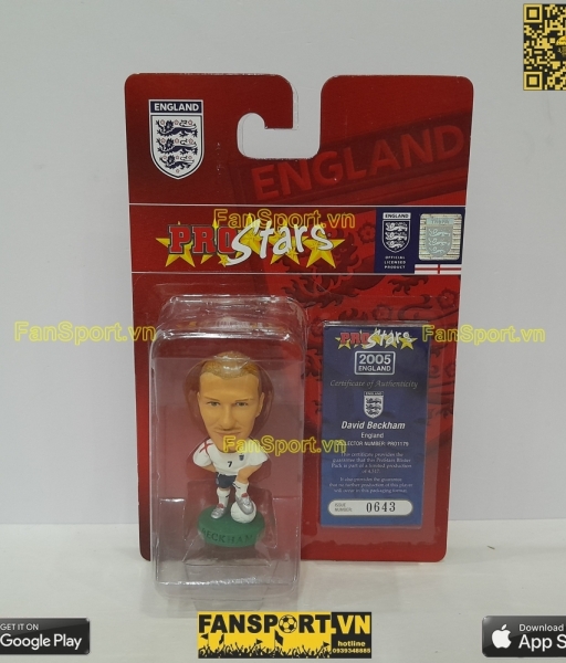 Tượng David Beckham 7 England 2005 2006 2007 home corinthian PRO1179