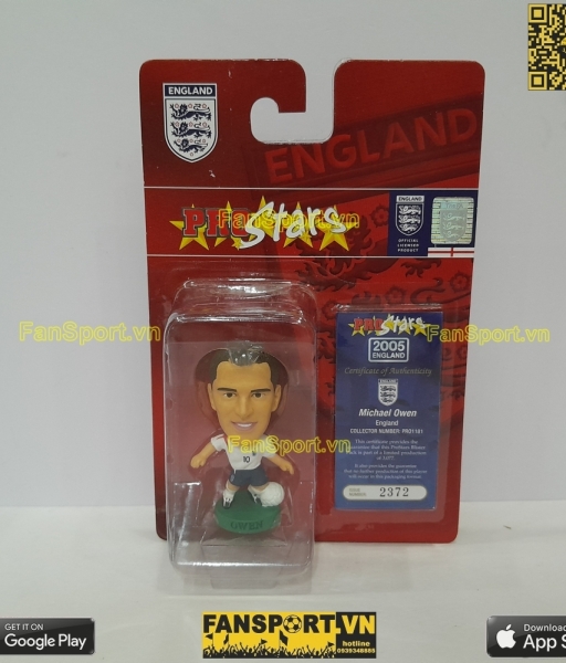 Tượng Michael Owen 10 England 2005 2006 2007 home corinthian PRO1181
