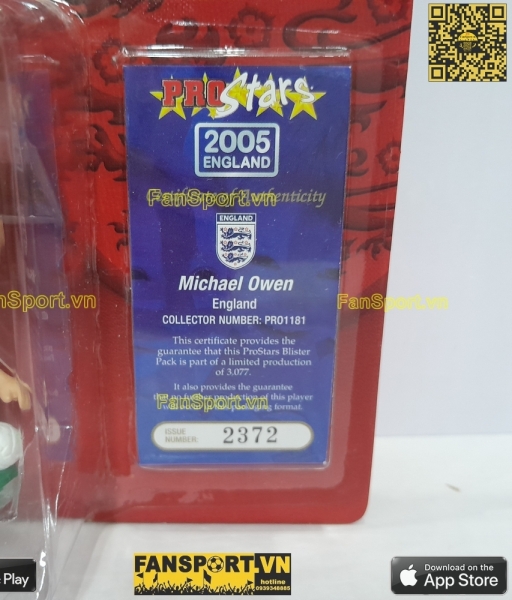 Tượng Michael Owen 10 England 2005 2006 2007 home corinthian PRO1181