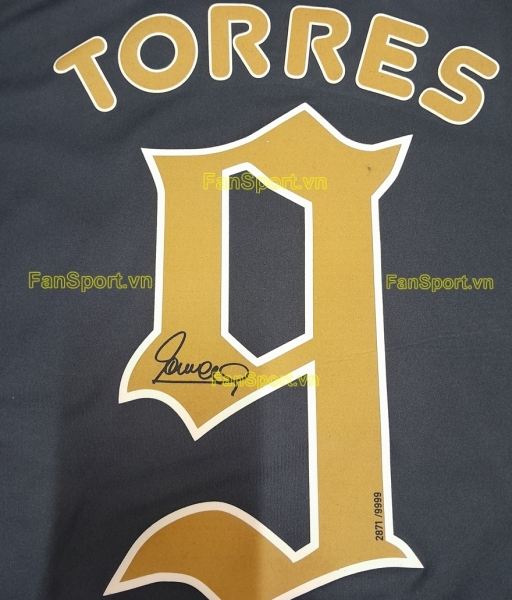 Box chữ ký Torres Liverpool 2009-2010 jersey shirt sign E85670 Adidas