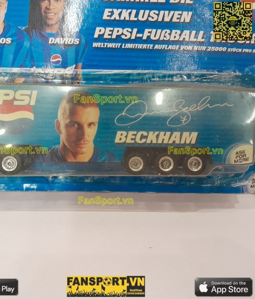 Xe mô hình David Beckham Pepsi car toy