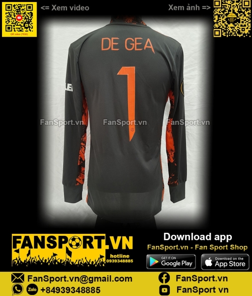 Áo De Gea 1 Manchester United Europa League Final 2021 shirt FN2368 gk