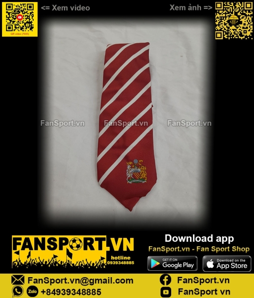Cà vạt Manchester United European 1968 winner tie red