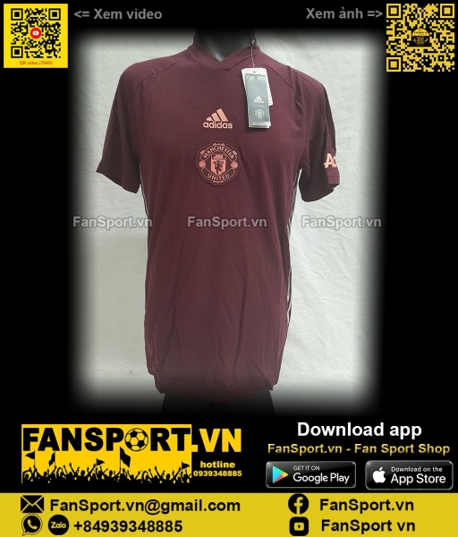 Áo Manchester United 2020 2021 Travel T-shirt Tee Adidas FR3864 BNWT M