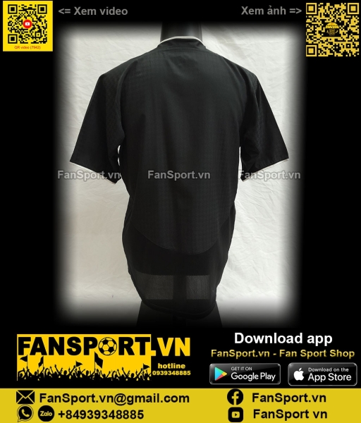 Áo Manchester United FA Cup Final 2005 away shirt black 112677 Nike M