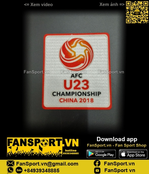 Patch AFC U23 Championship 2018 China Asian Cup Vietnam Uzbekistan
