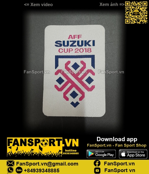 Patch AFF Suzuki Cup 2018 Vietnam Malaysia badge original
