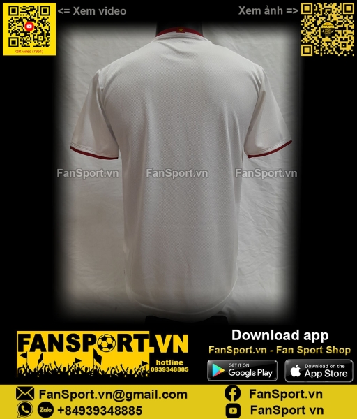 Áo đấu Việt Nam 2019 away trắng shirt jersey Vietnam Grand Sport