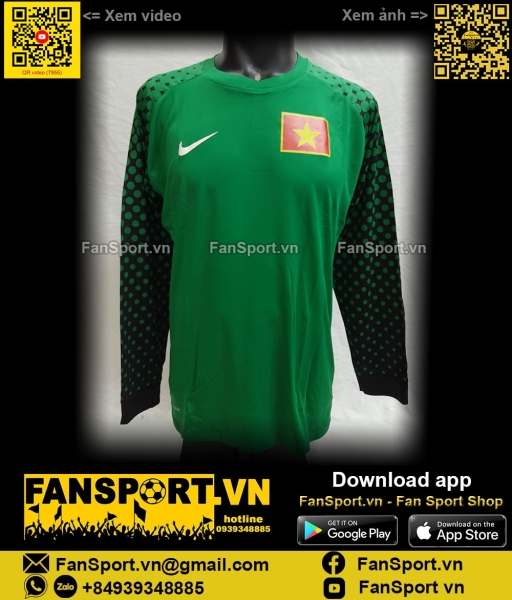 Áo thủ môn Việt Nam 2010-2011 shirt goalkeeper Vietnam green jersey