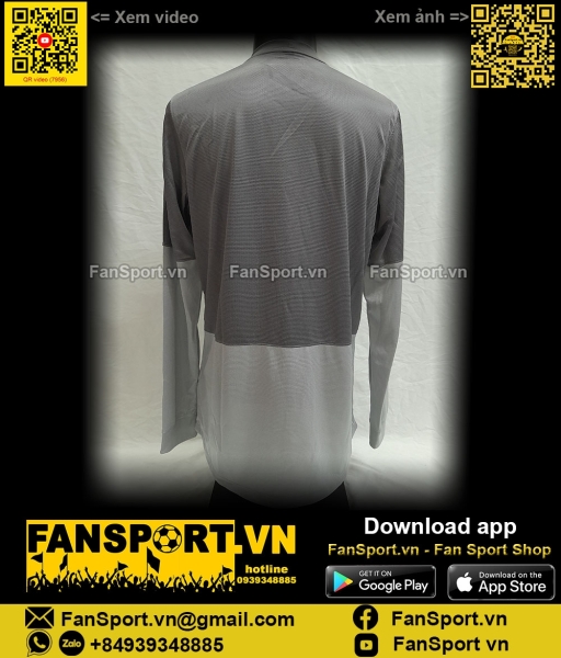 Áo đấu thủ môn Việt Nam 2012 2013 goalkeeper gk xám 507914 Nike long