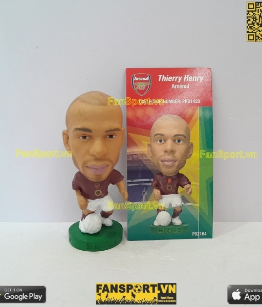 Tượng Thierry Henry 14 Arsenal 2005 2006 home corinthian PRO1428 brown