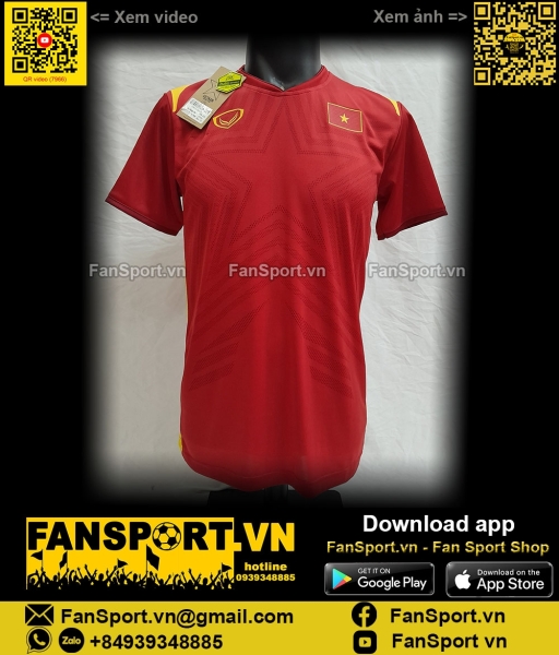 Áo đấu Việt Nam 2021 2022 home đỏ shirt jersey Vietnam Grand Sport