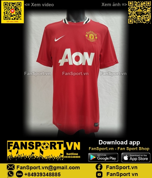 Áo đấu Manchester United 2011-2012 home shirt jersey 423932 Nike
