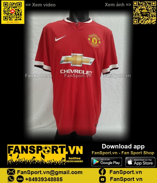 Áo đấu 7 Manchester United 2014-2015 home shirt jersey red 611061 Nike