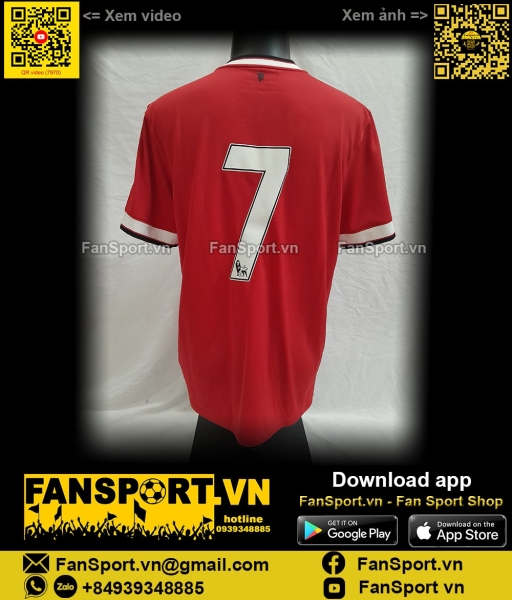 Áo đấu 7 Manchester United 2014-2015 home shirt jersey red 611061 Nike