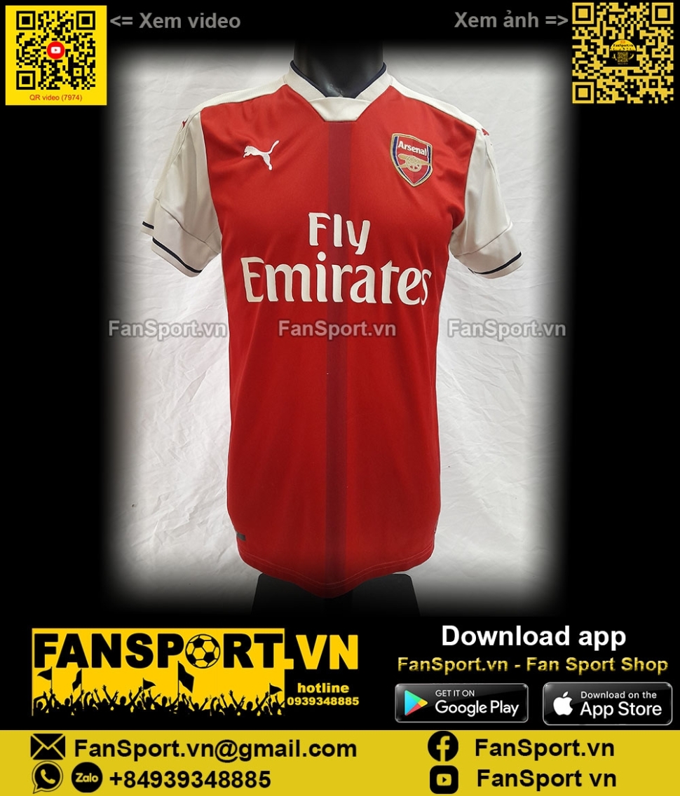 Áo đấu Arsenal 2016-2017 home shirt jersey red 749712 Puma bóng đá