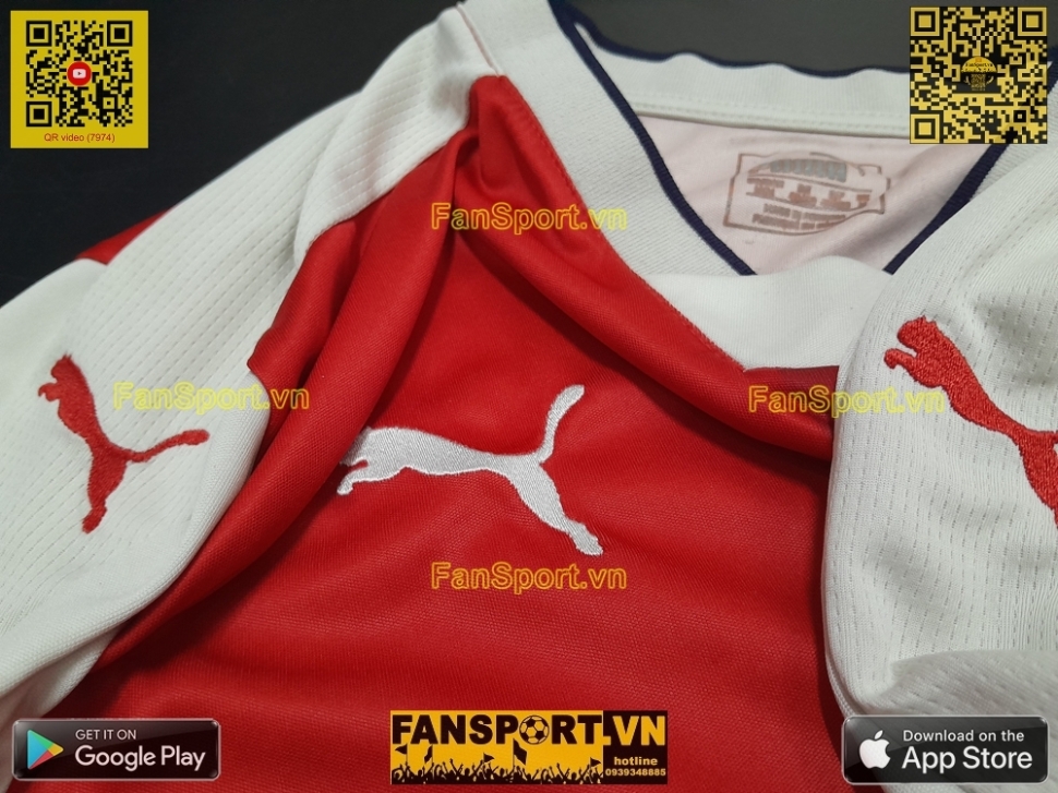 Áo đấu Arsenal 2016-2017 home shirt jersey red 749712 Puma bóng đá