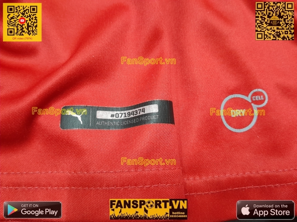 Áo đấu Arsenal 2016-2017 home shirt jersey red 749712 Puma bóng đá