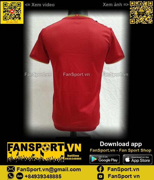 Áo đấu Việt Nam 2019 home đỏ shirt jersey Vietnam Grand Sport 38-923