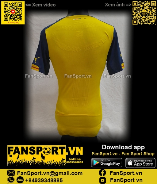 Áo Arsenal 2014 2015 away shirt jersey authentic Puma 746740 player